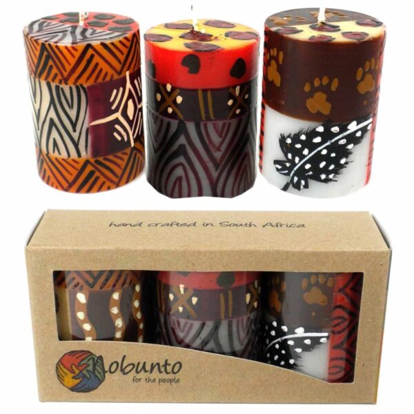 Handmade African Inspired Candle Gift Set