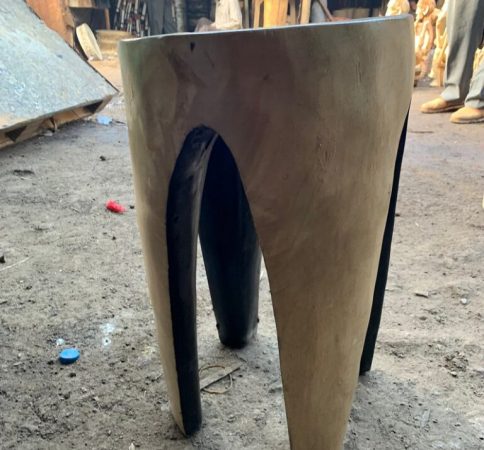 handcrafted african stool 3