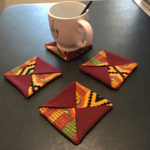 Handmade Kente Coasters